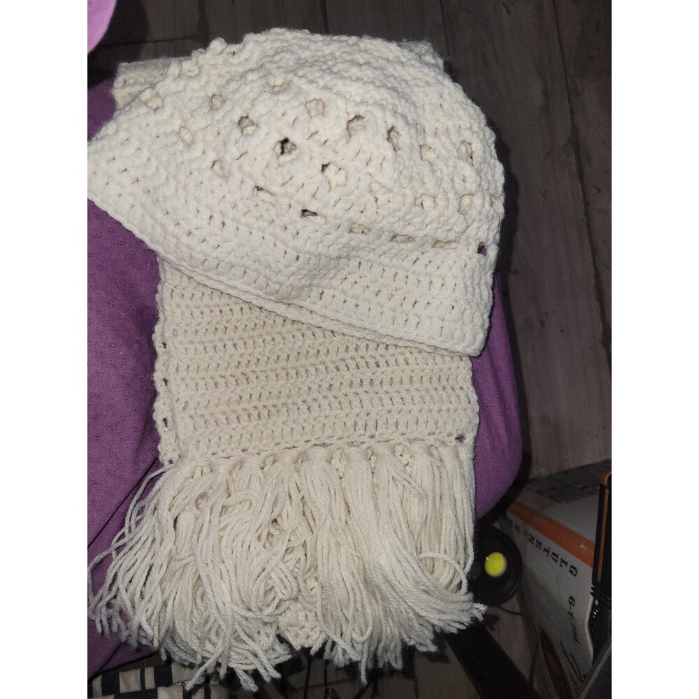 Handmade beanie and scarf set
